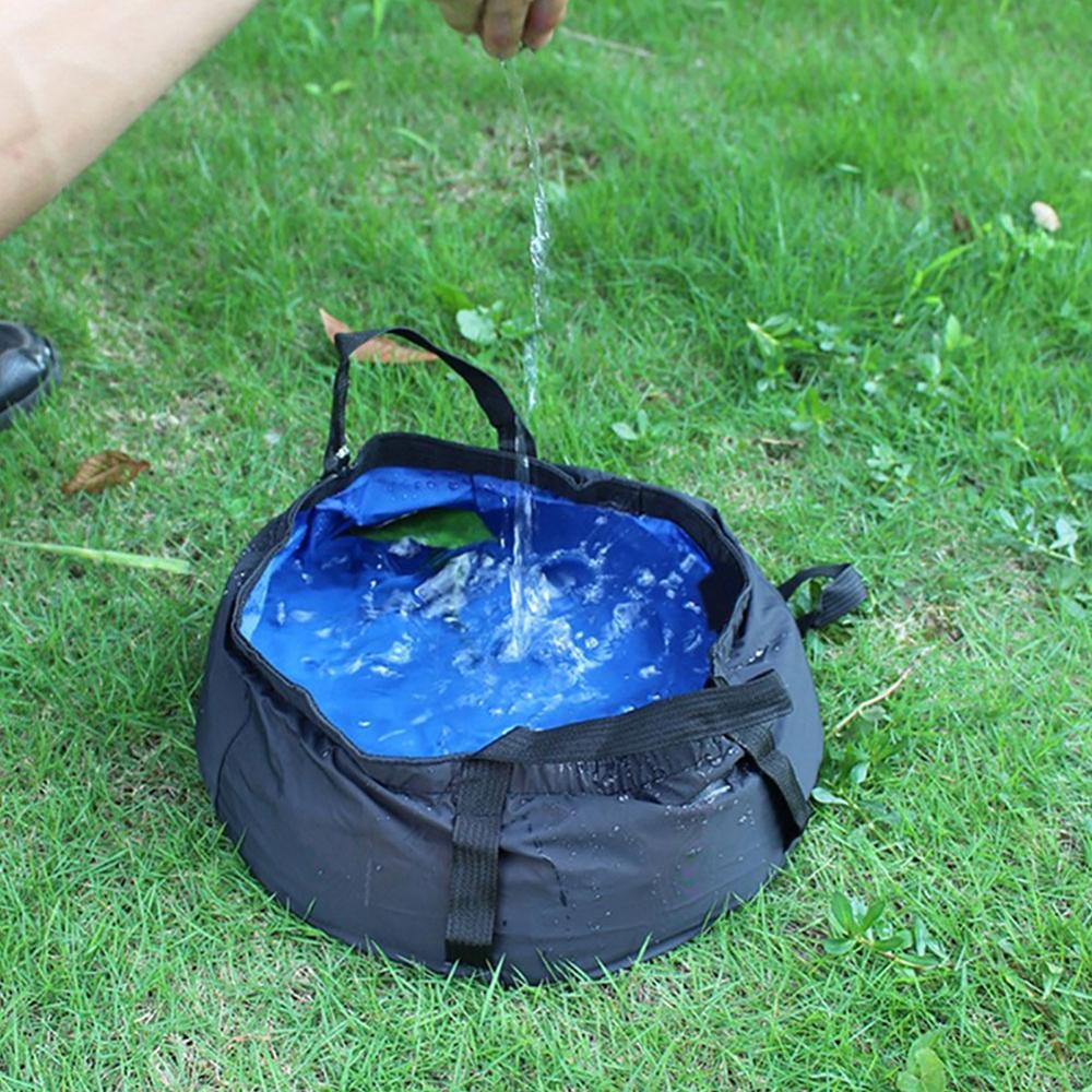 Portable Outdoor Travel Foldable Folding Camping Washbasin Basin Bucket Bowl Sink Washing Bag Water bucket