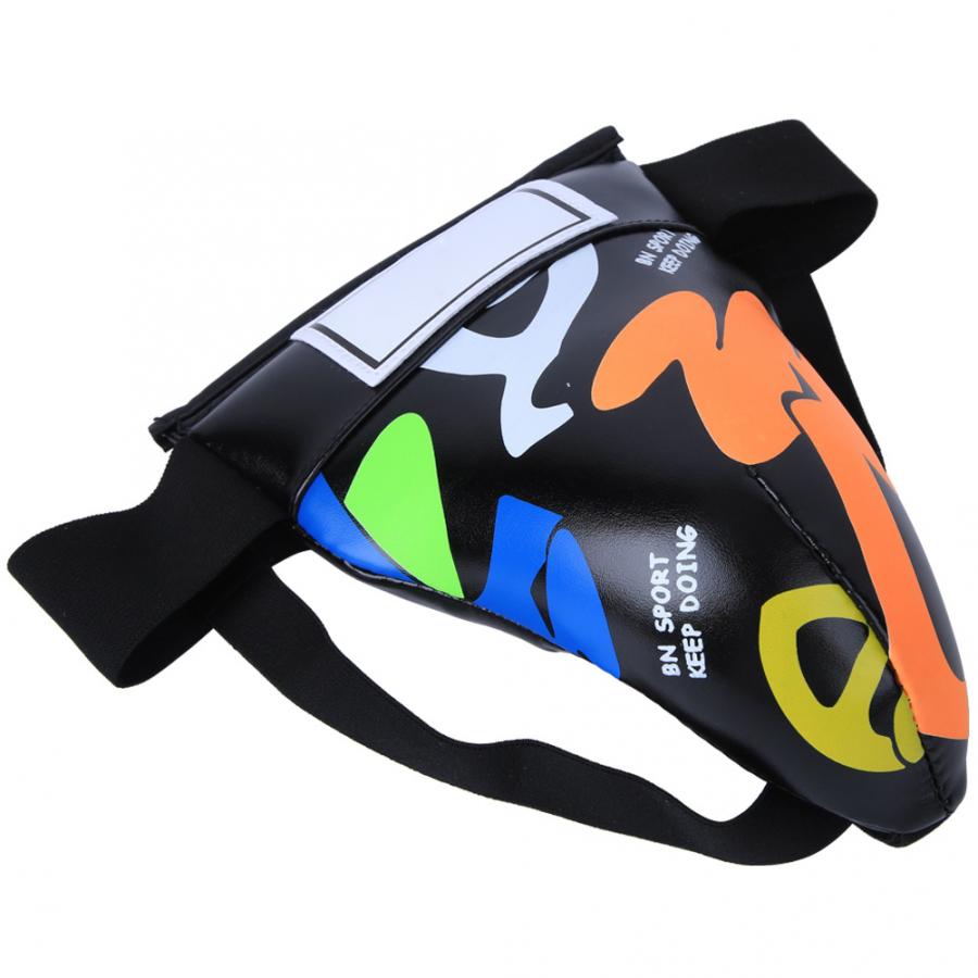 Graffiti Children Jockstrap Groin Guard Protective Gear for Boxing Sanda Taekwondo Training Kid Sanda Groin Guard
