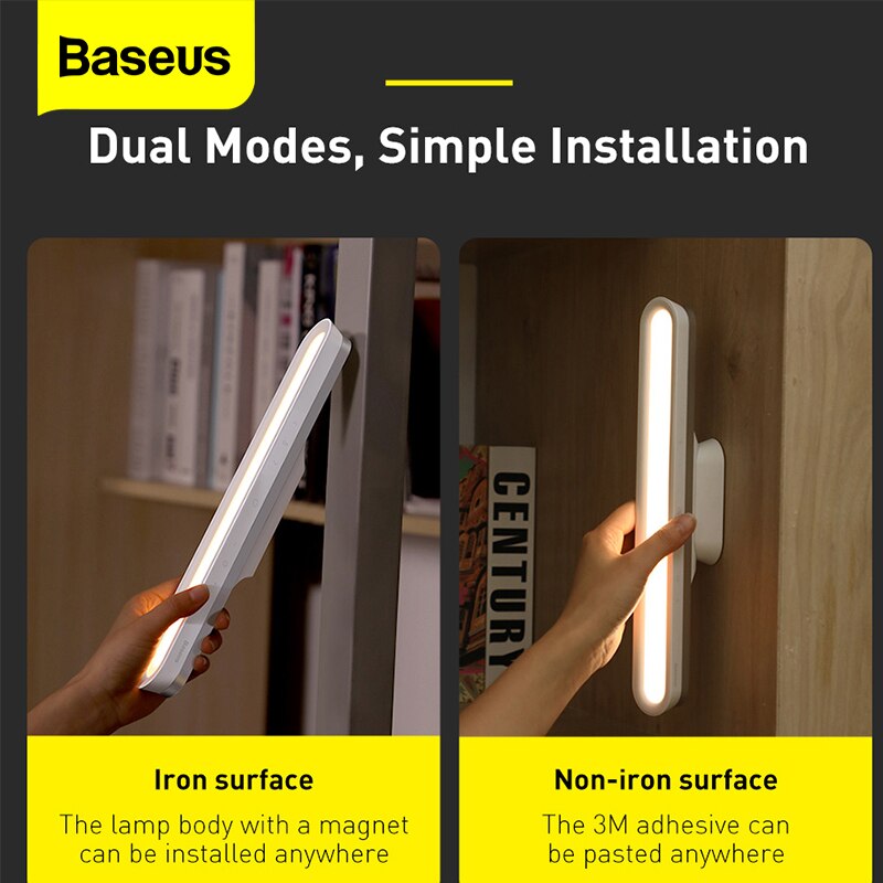 Baseus-Lámpara de mesa de escritorio magnética, luz LED de trabajo para estudio, luz de trabajo portátil con Control táctil para estudiantes, lectura, estudio, luces de búsqueda