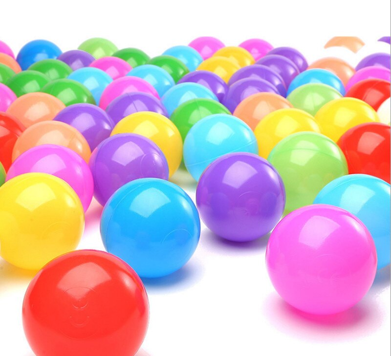 Juguetes ecológicos para bebés, pelota colorida, pelota de plástico suave para el océano, juguete divertido para nadar, piscina de agua, Bola de ola de mar de 5,5 cm