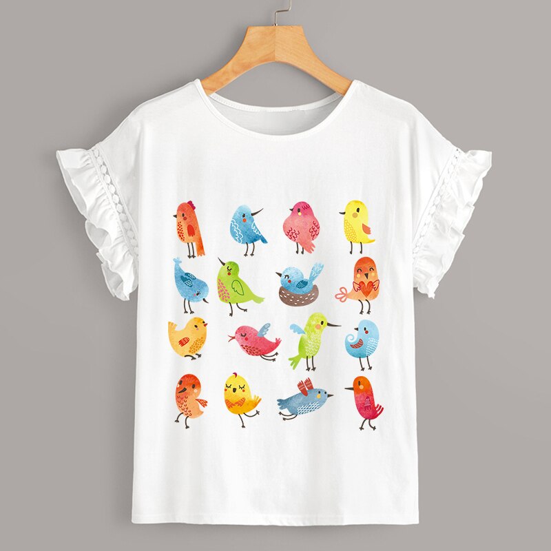 Mooie Chick Stickers Diy Geappliceerd Voor Meisjes Kleding Gebruik Wasbare Een-Niveau Warmteoverdracht Vinyl Parches Set Ijzer-Op Patc