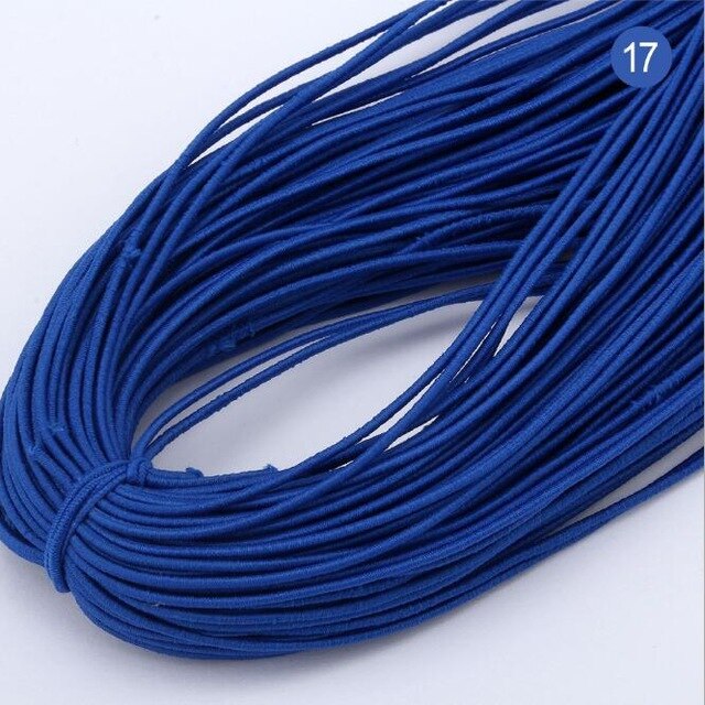 1mm Colorful High-Elastic Round Elastic Band Round Elastic Rope Rubber Band Elastic Line DIY Sewing Jewelry Accessories 9yards: Gun Metal