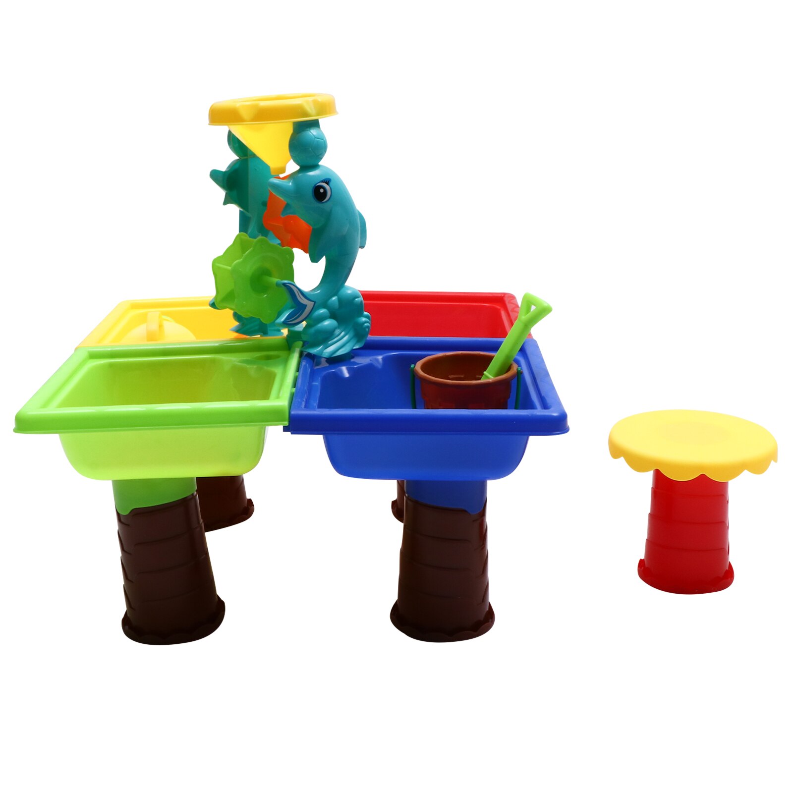 1 Set Assembling Beach Table Sand Playing Toys Set Kids Educational Playthings:  1