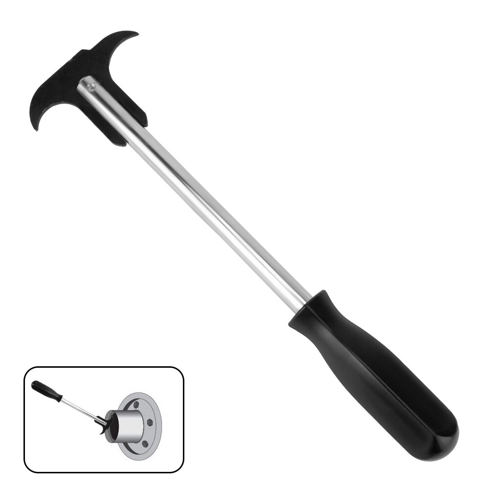 Carbon Steel Oil Seal Puller Double Screwdriver Oil Seal Disassembly Tools Black Plastic Handle Wrench Puller Car Repair Tool