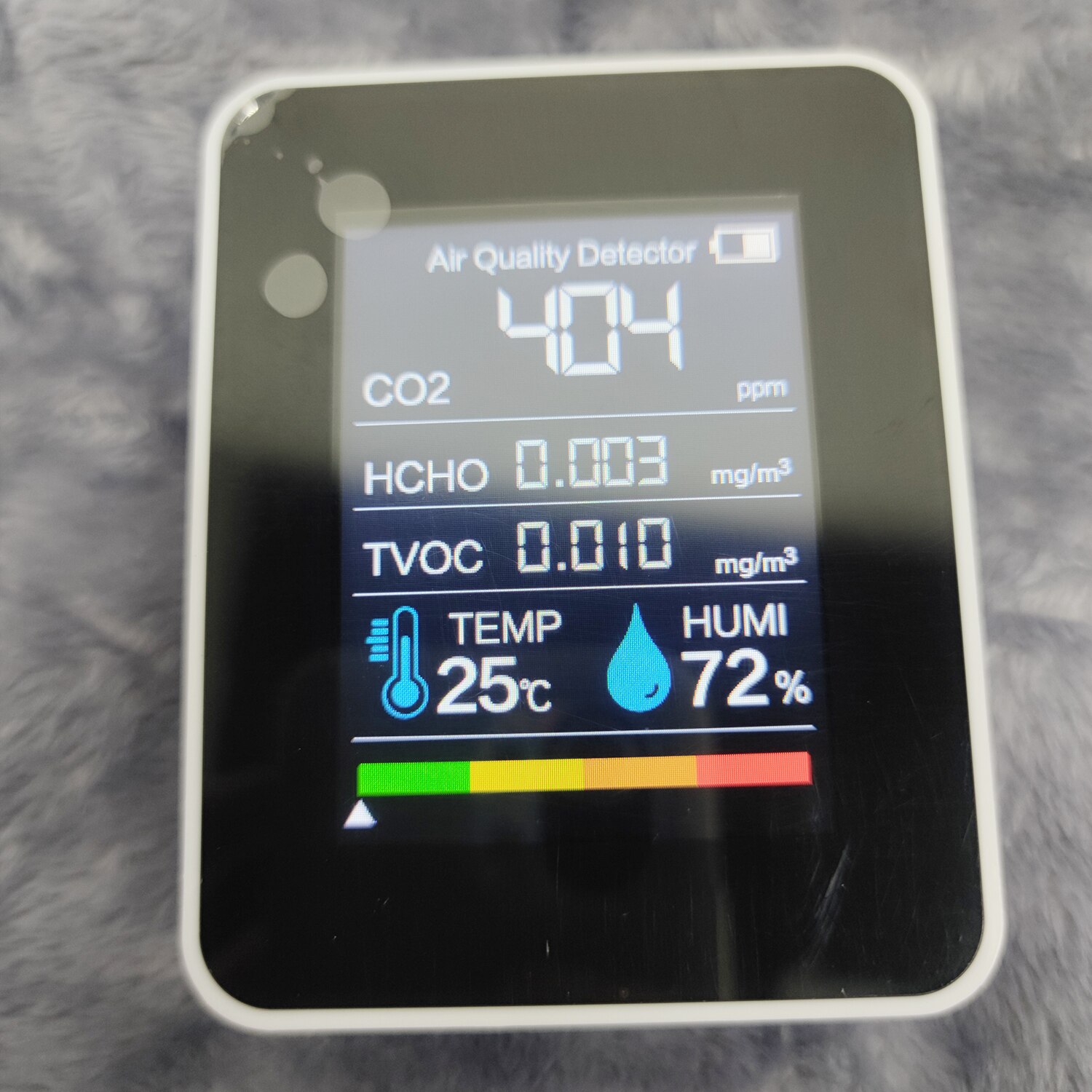 Medidor Digital de CO2 5 en 1, termómetro de temperatura HCHO TVOC, monitor Dector de CO2, Monitor de del aire, herramientas para el hogar