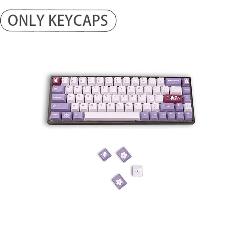 1 Set GMK Stargaze Keycaps PBT 5 Sides Sublimation Key Caps MX Profile Keycap With 1.75u 2u Shift 1.5U Cute Keyboard Keycaps