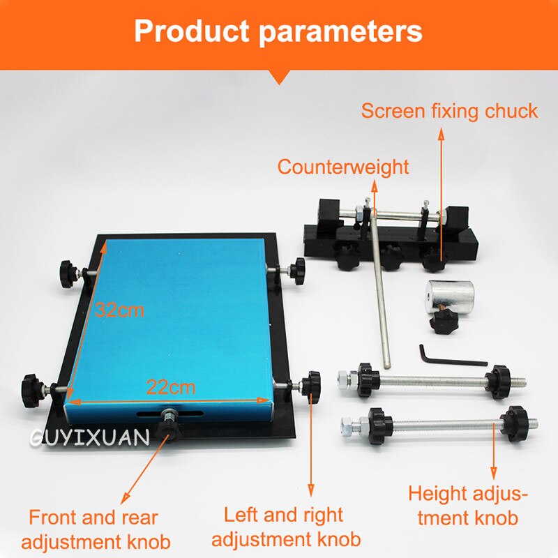 Small manual silk screen station SMT manual stamping station solder paste screen printing machine screen printing machine