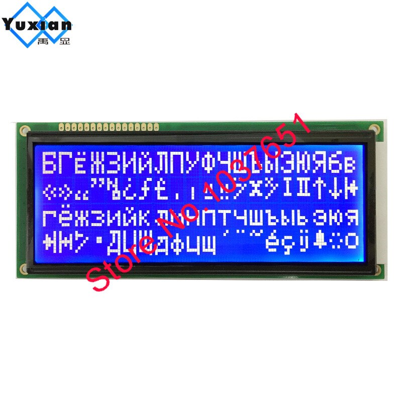 204 2004 police cyrillique russe grand caractère taille écran lcd module vert bleu 146*62.5mm 1 pièces LC2042 WH2004L: russian blue