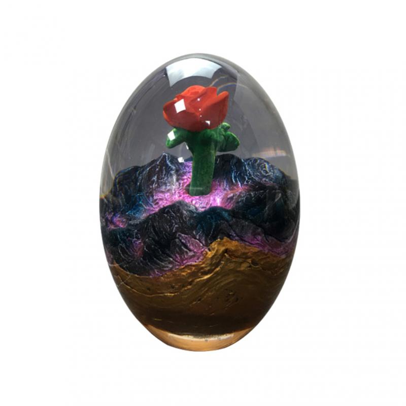 Crystal world Dragon Egg Ornamental Collection Decor Dinosaur Egg Statue Resin starry sky Egg Minerale Gemstone Home Decoration: 03