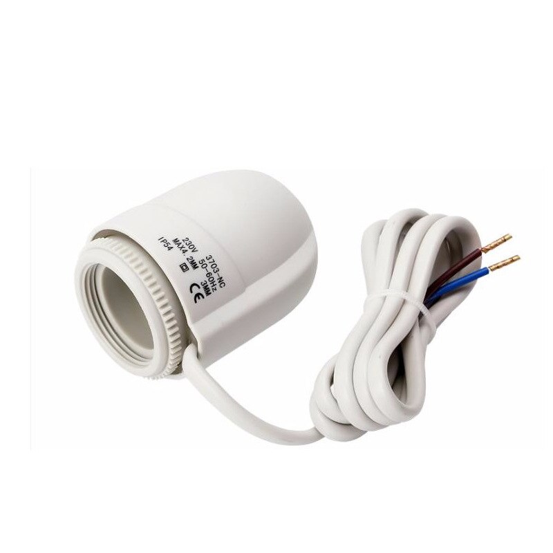 Gulvvarmeventil nc  ac 230v elektrisk termisk aktuatormanifold for gulvvarme termostat
