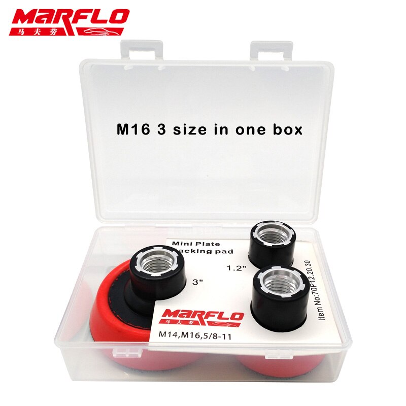 Marflo ponçage support plaque support tampon M14 filetage M16 5/8-11 T1.2 "2" 3 "3 taille dans un emballage: M16 3 in 1