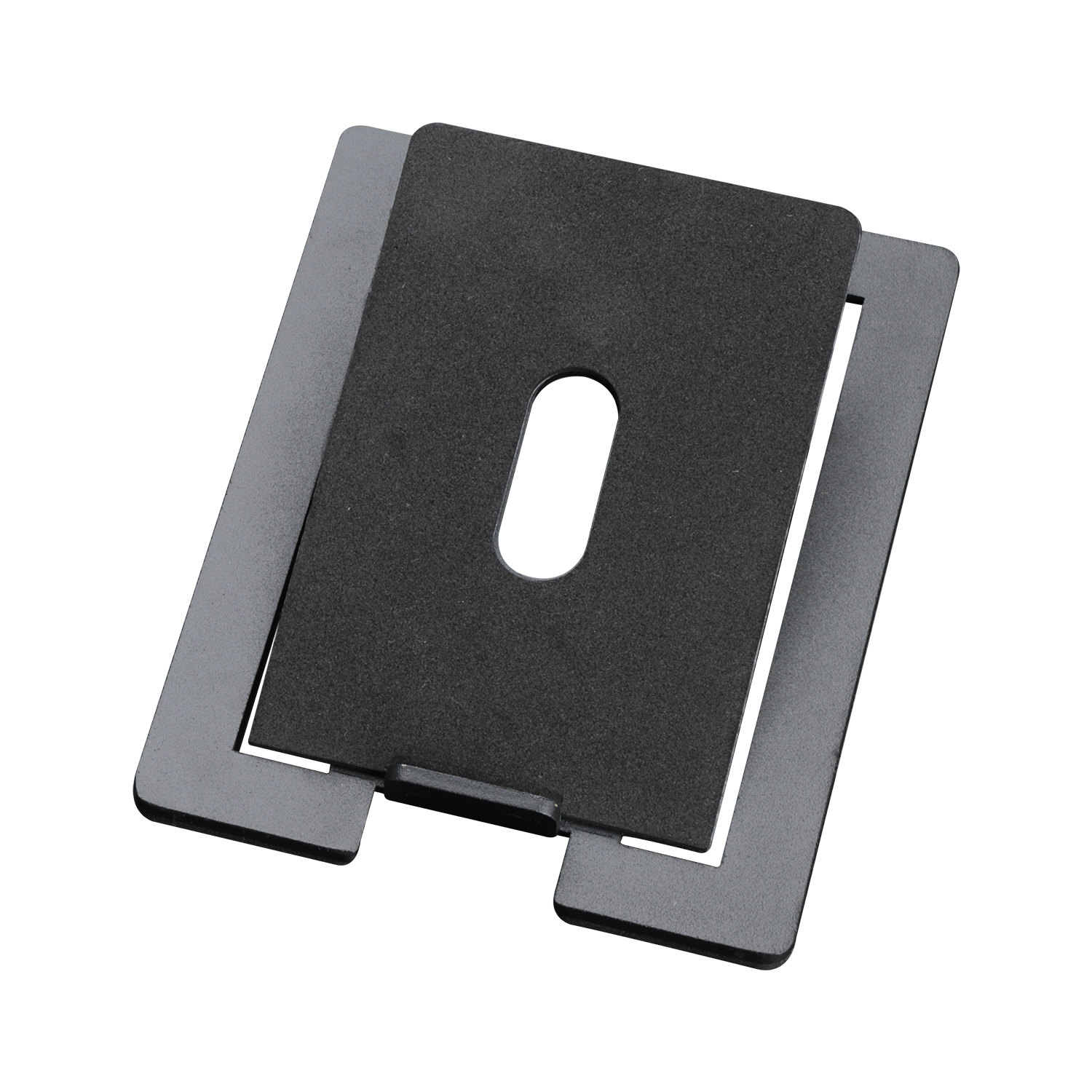 Luidsprekerstandaard voor verbeterde stereogeluid en schokabsorptie, luidsprekerbasis van koolstofstaal voor desktopluidsprekersbeugel: GRIJS