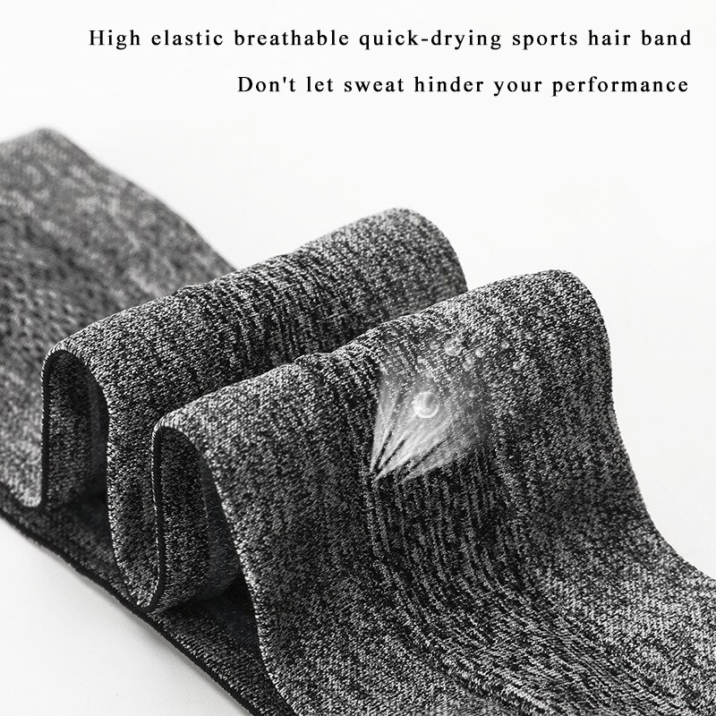 Sporthoofdband voor mannen en vrouwen siliconen zweetgeleiderband voorhoofdsjaal hardlopen basketbal fitness yoga haarband