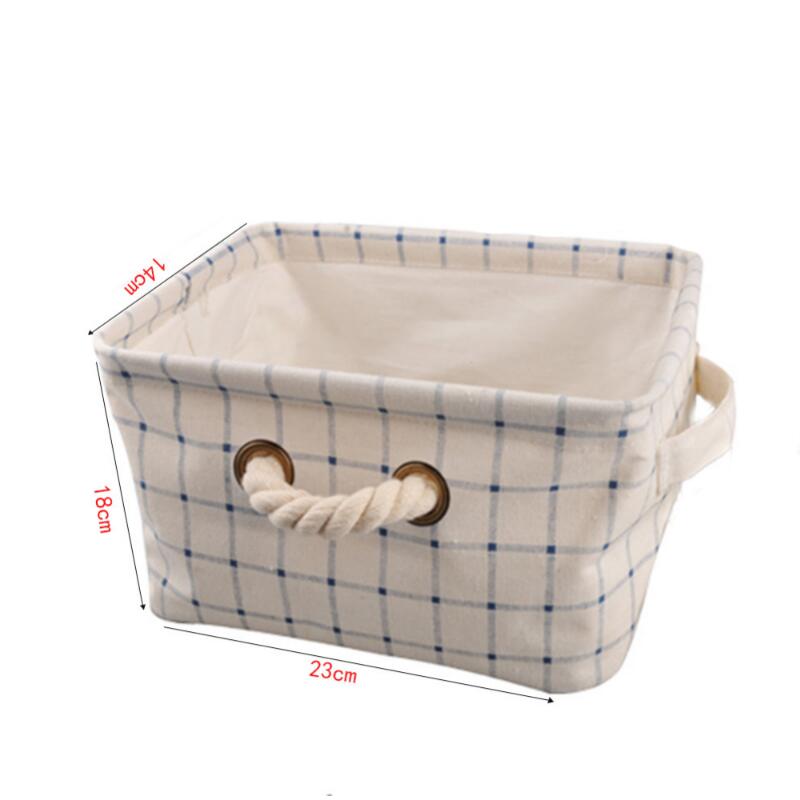 Baumwoll-Aufbewahrungskorb Wasserdicht – 39 X 27 X 23 Cm, Mit PE-Innenfutter | Für Spielzeug, Wäsche & Deko