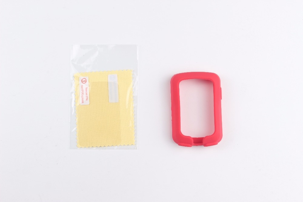 Borde de ciclismo al aire libre 820 funda protectora de goma de silicona para ordenador + película protectora para pantalla LCD para Garmin Edge 820