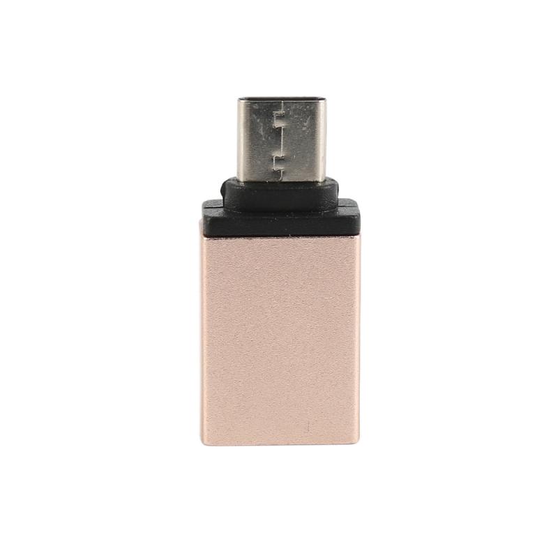 AUF Lagerbier! 1Pc Metall Typ C Stecker Auf USB 3,0 Weibliche OTG Daten synchronisieren Für Macbook & PC Computer & Laptop: gold