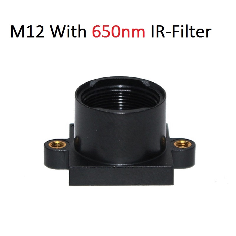 2 pcs M12 Mount Houder met 650nm IR Filter M12 Lens 20mm Gat Afstand Voor CCTV Camera