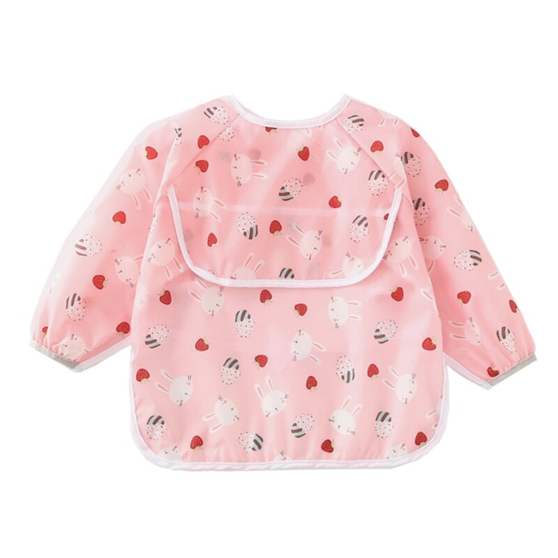Baby Kids Peuter Lange Mouwen Sjaal Waterdicht Art Kiel Voeden Bib Schort Pocket Baby Jongens Meisjes Burp Doek