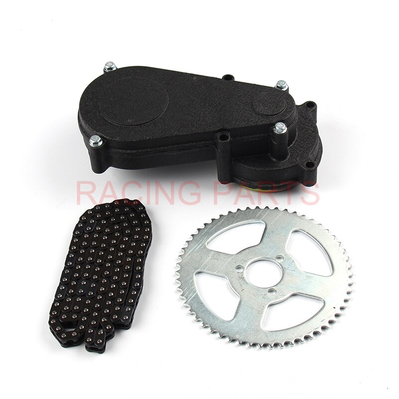 47cc 49cc -lomme cykel liya front gearkasse transmission gearkasse mini moto atv med  t8f kæde og kædeplade 2 takts motordel