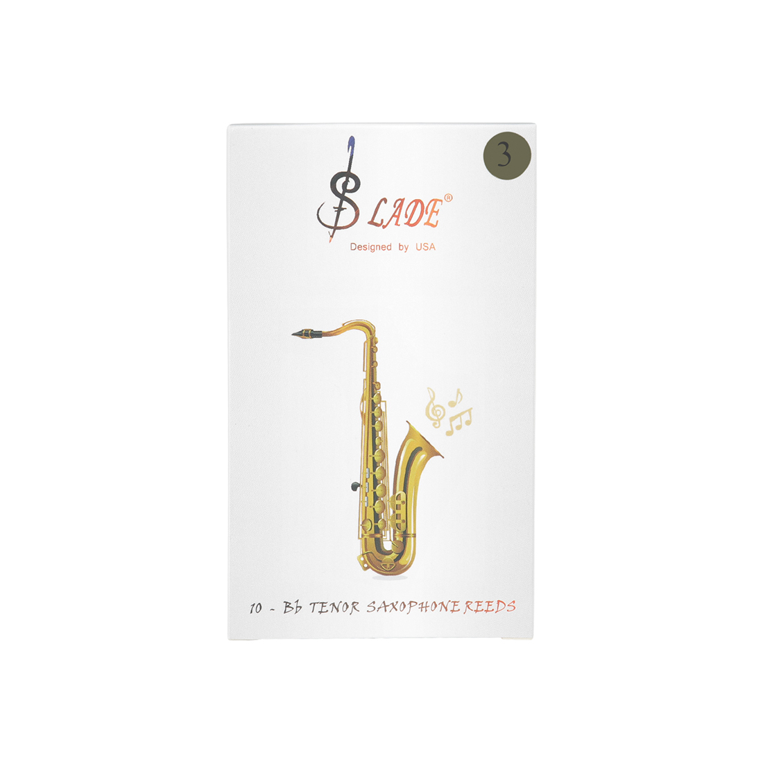 10 stks/set Bb Klarinet Riet Eb Sax Riet 2 en 3 Sterkte Riet voor Klarinet Sopraan Alt Tenor Sax Houtblazers instrument Accessoires: Lavendel