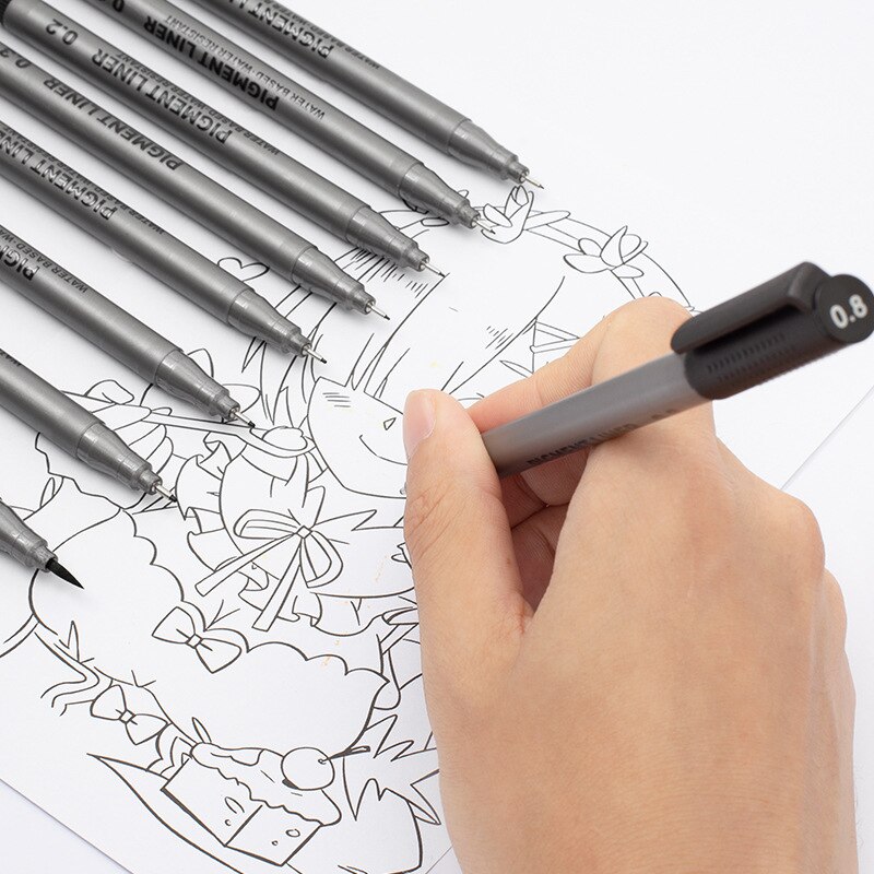 3/5/9 Pcs Painting Needle Pens Art Markers Fast Dry Water Based School Drawing Sketching Journal Writing Stationery Supplies