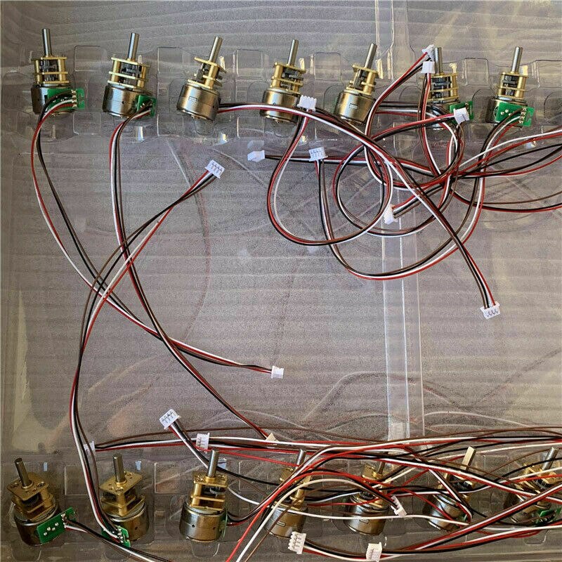 Micro mini 15mm 2- fase 4- wire presisjon full metall girkasse gir stepper motor d aksel