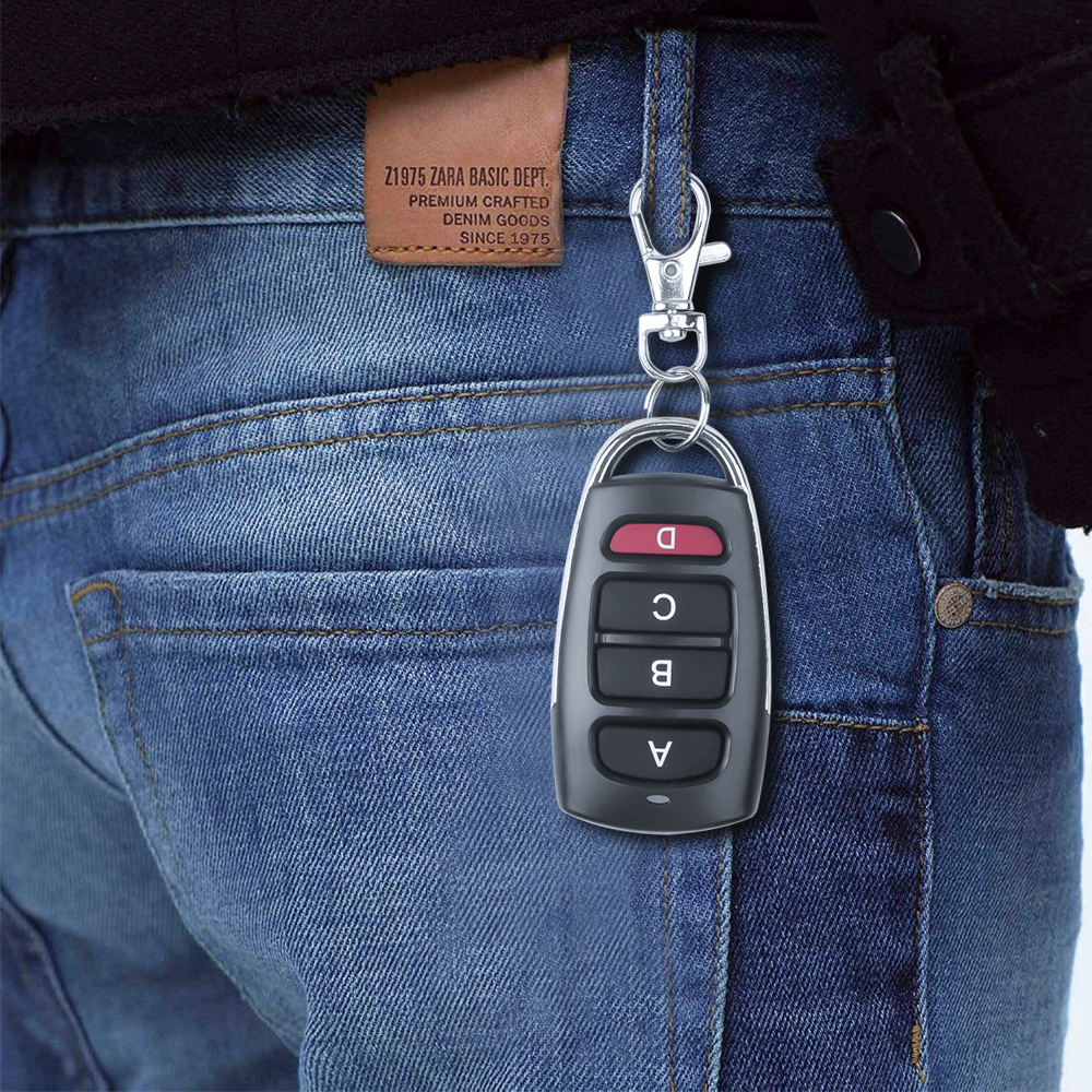 Garage Door Remote Control 433mhz Fixed Password Remote Control Duplicator Clone Wireless Transmitter Garage Door Command