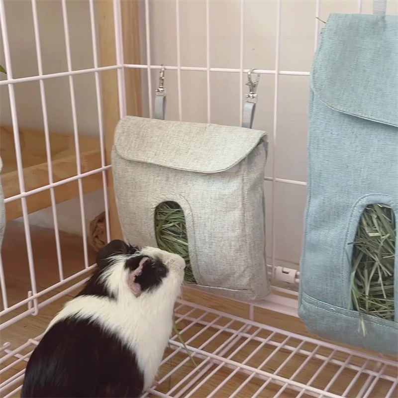 Hangzakje Feeder Hooizak Houder Voedingsdispenser Container voor Konijn Cavia Kleine Dieren Huisdier