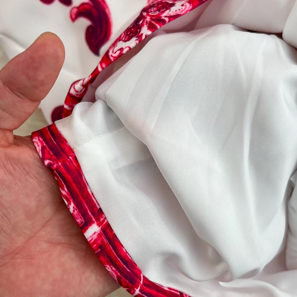 Robe en porcelaine bleue et blanche pour femme, col rond, imprimé de fleurs, mini robe, précieux, éducatif, rouge fibre, estivale, piste de