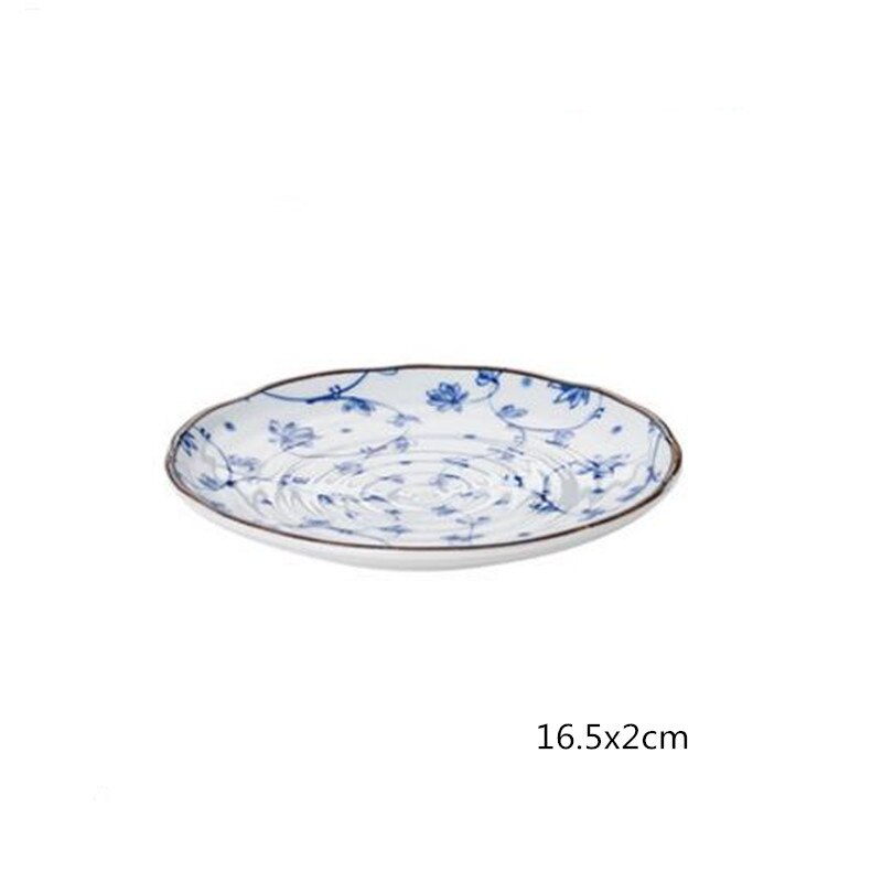 1 pcsjaponais petit déjeuner assiette nourriture fruits dessert assiette snack plateau cuisine boîte de rangement japonais en céramique bol soupe bol ensemble de couverts: d