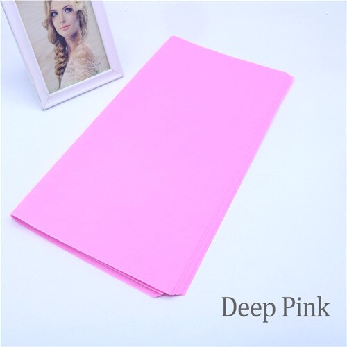 40 teile/los Einfarbig Seidenpapier Verpackung Faser Textur Blumen- wickelt DIY Blume Verpackung Weihnachten Gewebe Verpackung Papier: tief Rosa