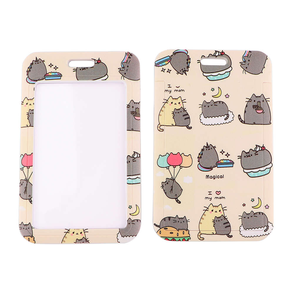 Cordón de animales Kawaii para llaves, USB, tarjeta de identificación de gimnasio, soporte para insignia, llavero, Collar, cordones de cuerda colgantes DIY, correas para teléfono móvil: Rojo / Rosa