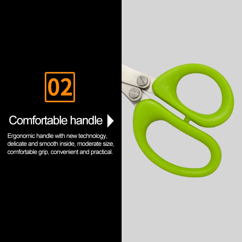 Kitchen Scissor 5 Layers Scissor Shredded Chopped Scallion Cutter Multi-Layer Scissor Cook Scallion Cutter Vegetable Scissor