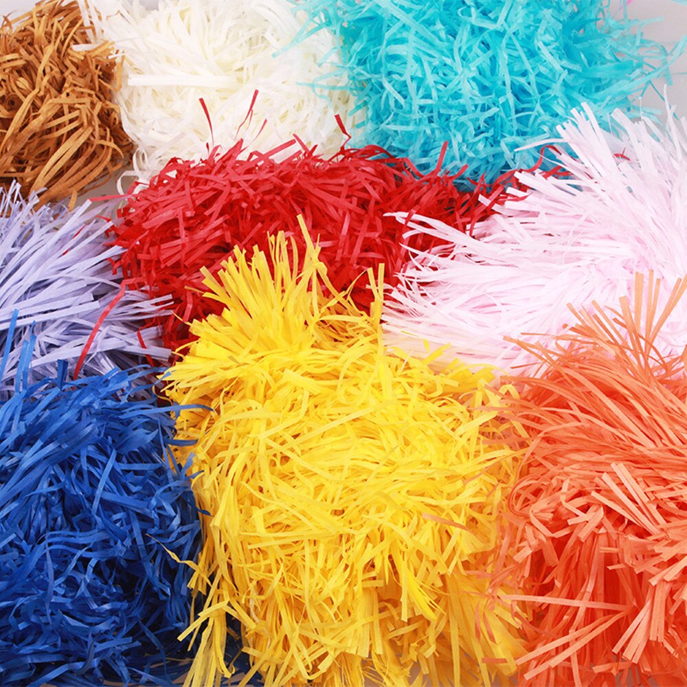 100g gør-det-selv papir raffia strimlet papir konfetti boks fyldmateriale bryllup ægteskab boligindretning dekoration