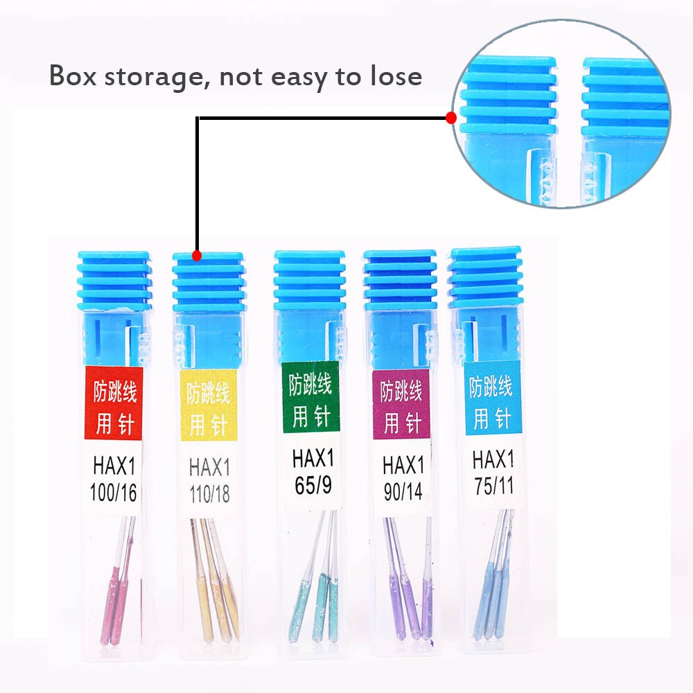 Agujas para máquinas de coser INNE Anti-salto Universal 11/75 14/90 16/100 18/110 Multi-tamaño accesorios de embalaje de acero inoxidable para el hogar