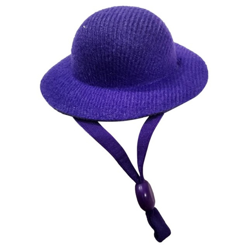 Sombrero de pollo para gallinas, mascotas pequeñas, accesorios divertidos para pollo, sombrero de copa para gallina, gallo, pato, loro, hámster, aves de corral, disfraz de espectáculo: Morado