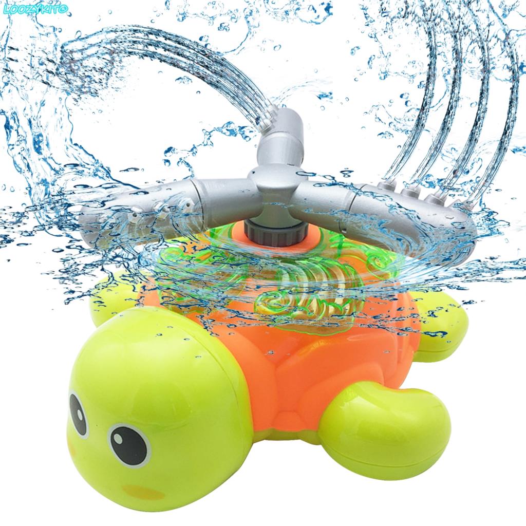 Turtle Sprinkler For Kids Toy with 6 duct Tubes Water Sprinkler For Kids Outdoor Play-Outdoor Water Play Sprinklers