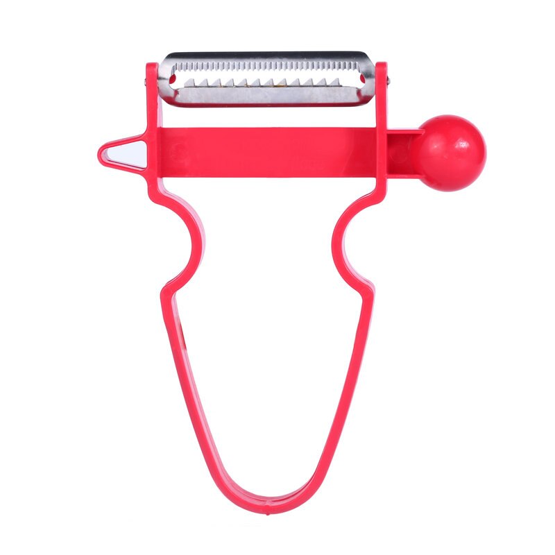 3-piece multi-function shredder, peeler, Julian stainless steel blade peeler, grater, kitchen tool, three Magic Trio Peeler: 1pcs red