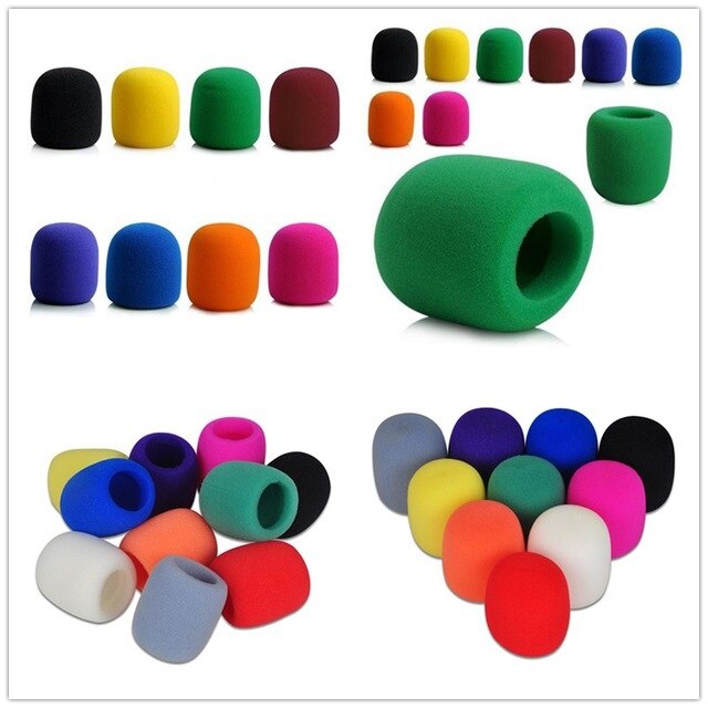 DJ Stage pare-brise pare-brise couverture épaisse lavable 1 pièces mélange couleurs éponge Microphone ensemble mousse de remplacement