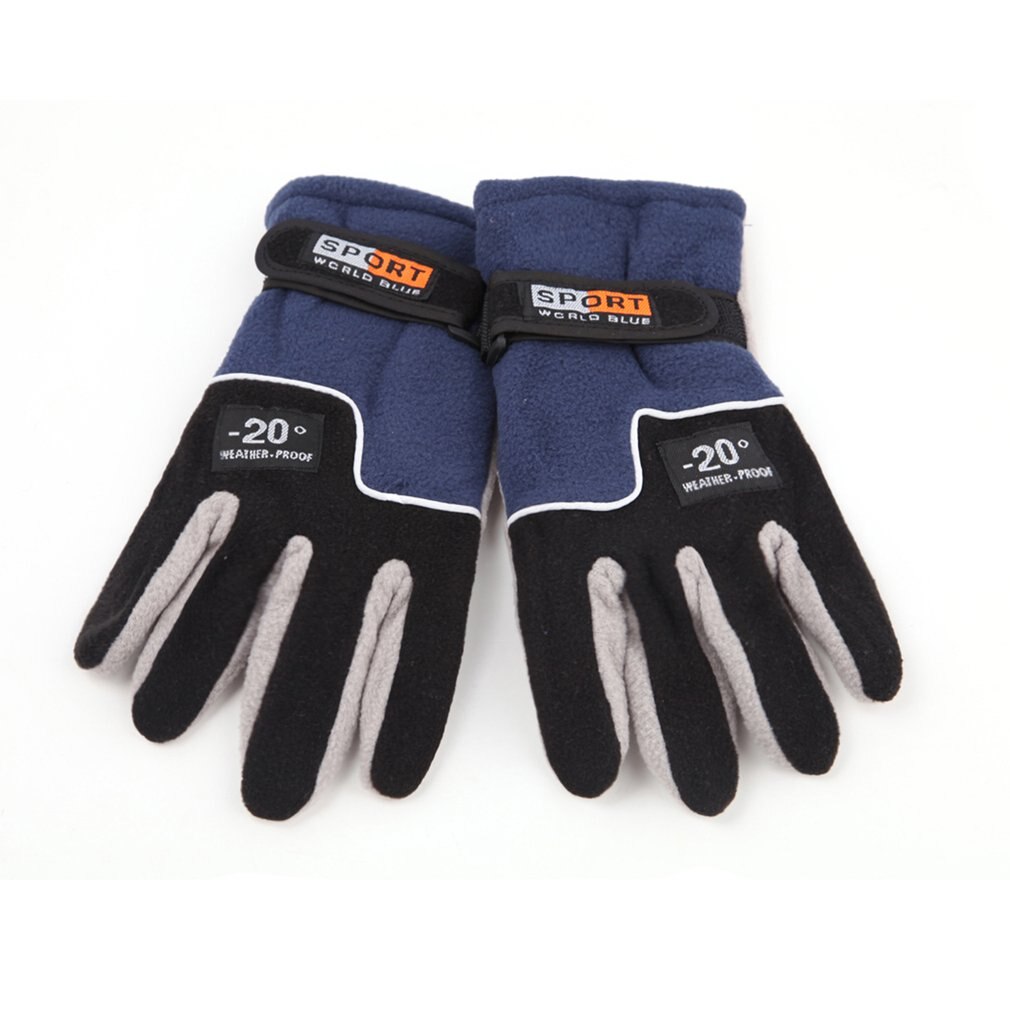 Vinter varmare vindtät full finger män kvinnor sporthandskar unisex motorcykel ridning skidhandskar snö snowboard skidhandskar: 2 blå