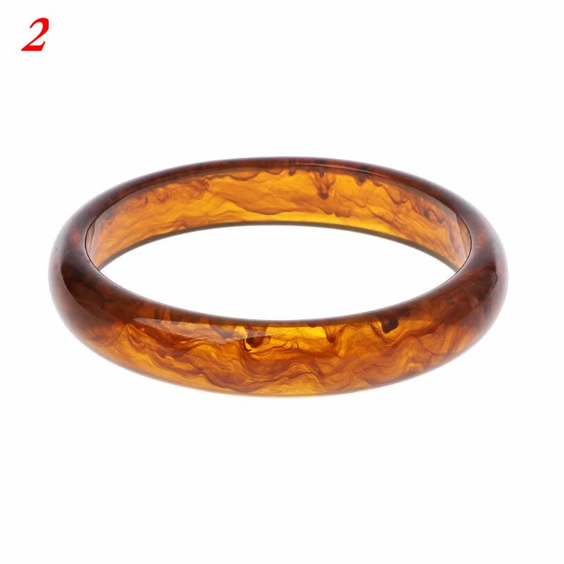Schildpatt Acryl Armbinde für Frauen Jahrgang Harz Leopard Fleckige Runde modisch Hochzeit Armreifen Frauen Schmuck: 2
