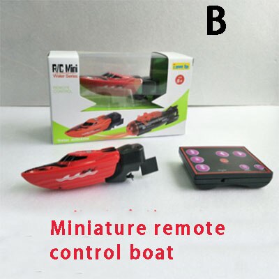 Mini Remote Control Submarine Toy Boat Model Remote Control Boat Children's Novel Underwater Toys: Red