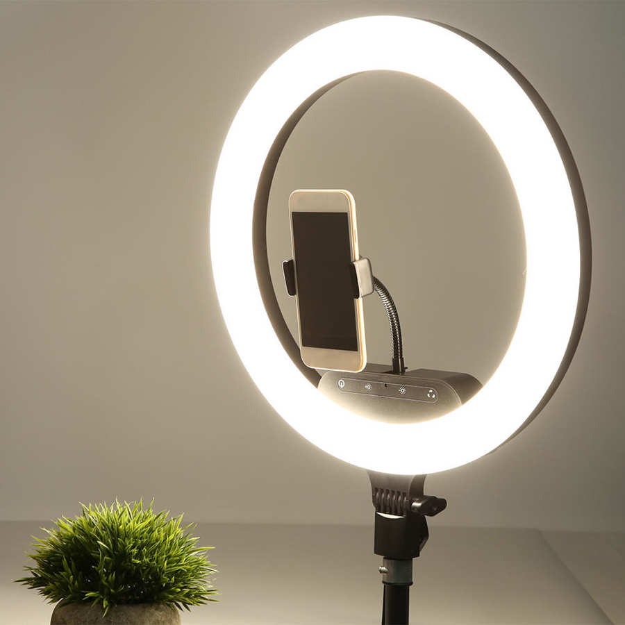 led ring light Adjustable Brightness 14 Inch Live Broadcast Beauty Wireless Remote Control Ring Fill Light