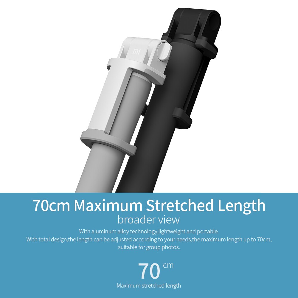 Xiaomi LYZPG01YM BT Selfie Stick 270 grado rotación Total de antideslizante palo Selfie para teléfono para Android/IOS negro