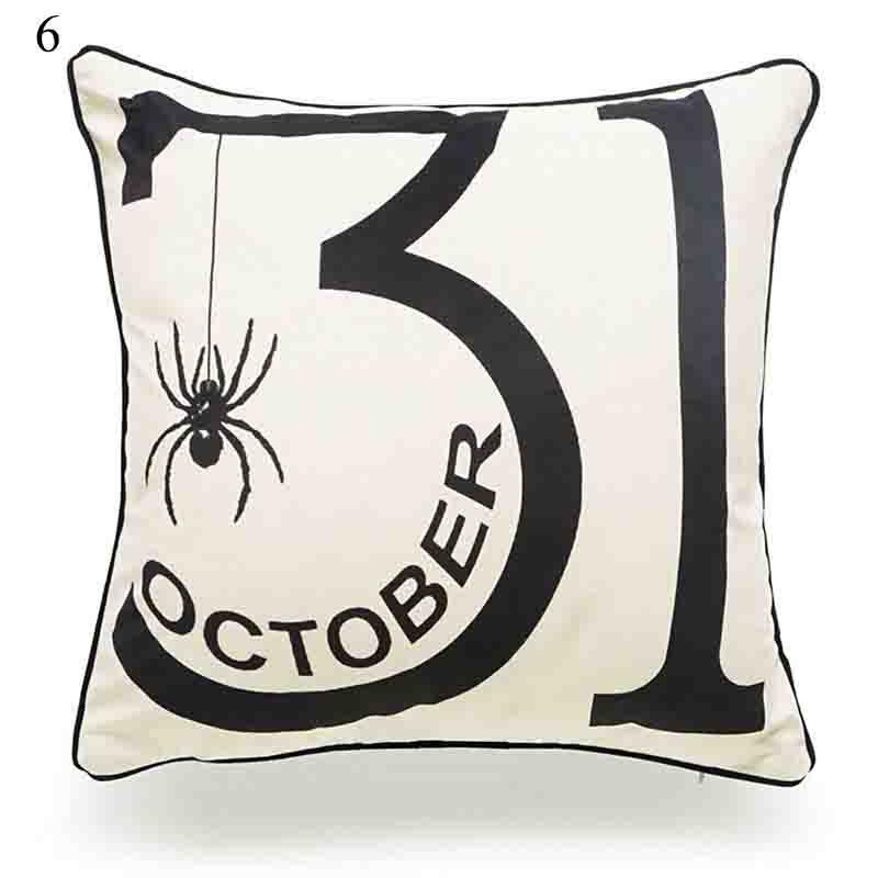 Halloween Kissen Weichem Leinen Kissen fallen Sofa Dekoration Kissen Abdeckung für Wohnzimmer Auto Kissen Hause Liefert: 6