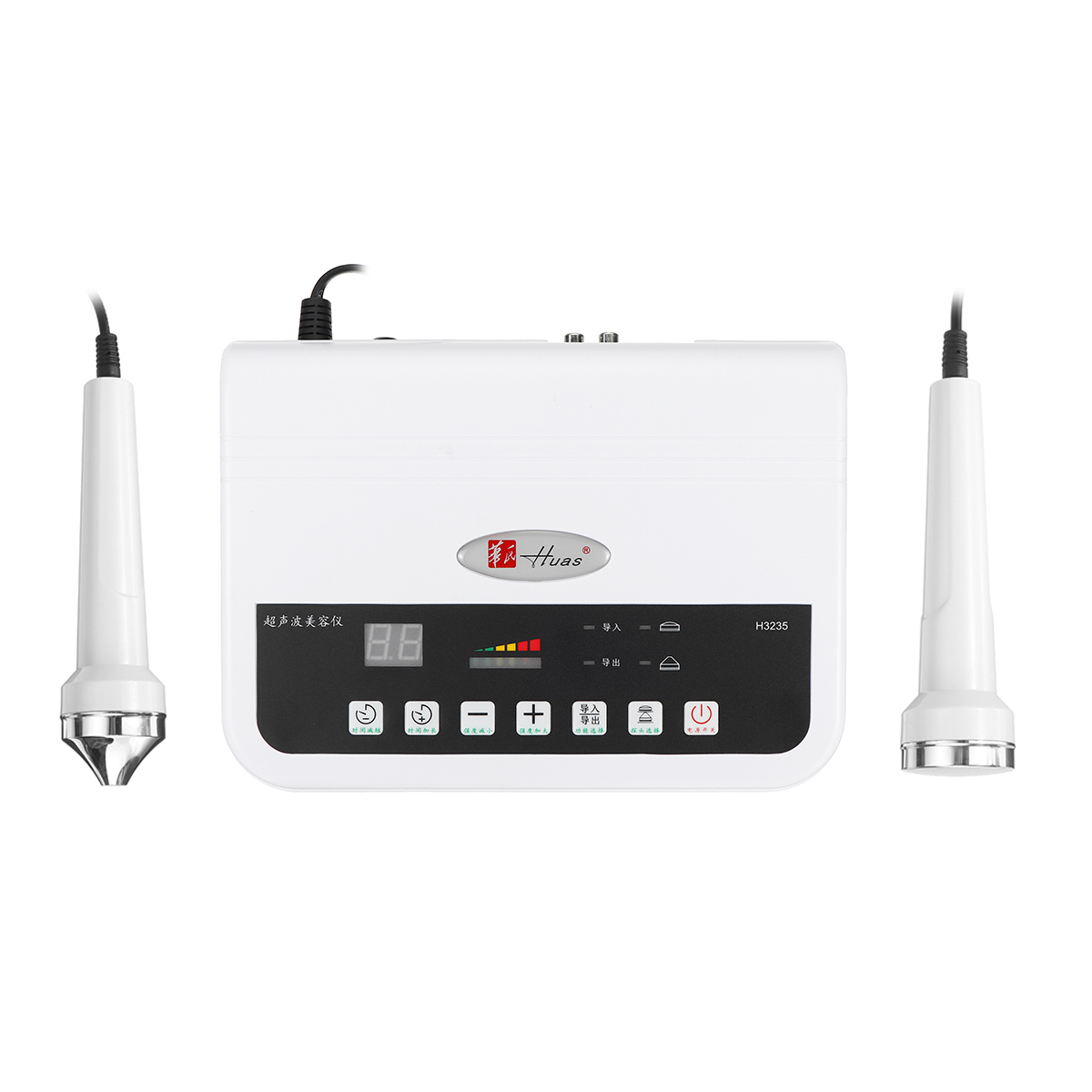 Ultrasonic Facial Machine Skin Tightening Ultrasound Anti Wrinkle Face Lifting Eye Massager Deep Cleaning Beauty Care Device: 220V