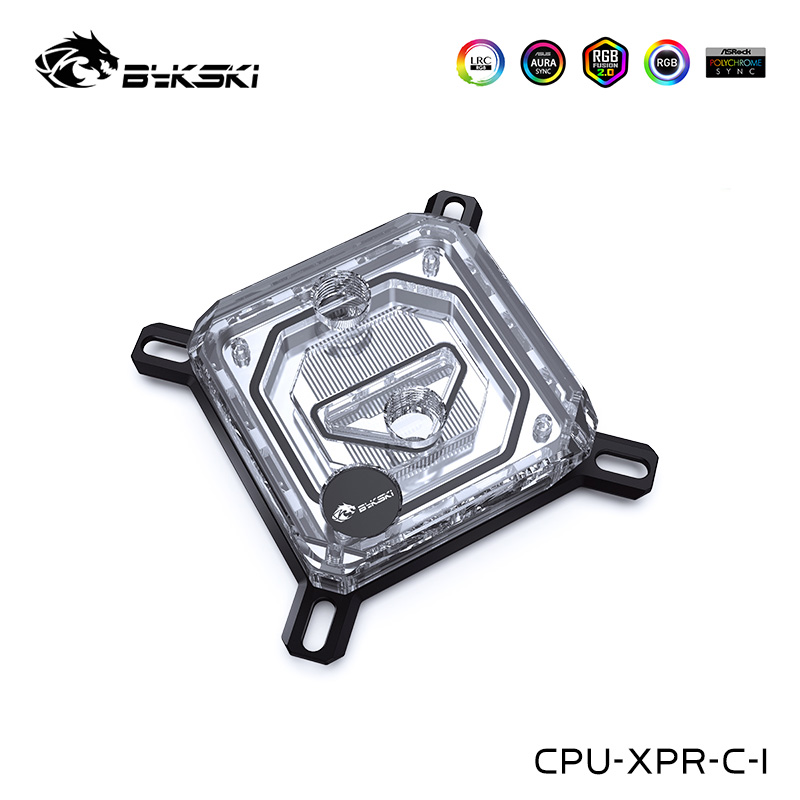 Bykski CPU Water Block Compatible INTEL LGA1700,LGA1200,115X, X99 X299,Processor Cooler,2.0 5V RBW ,CPU-XPR-C-I