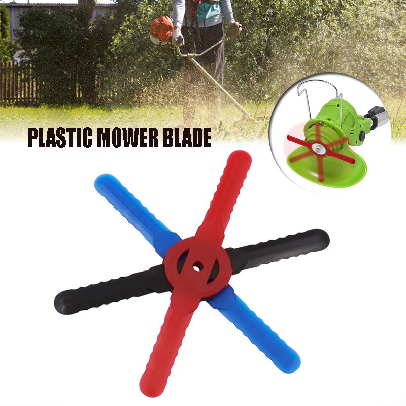 1/5Pcs Plastic Maaier Snijden Blade Universele Grasmaaier Tool Milieuvriendelijke Duurzaam Gazon Trimmers Tuin Rood/zwart/Blauw
