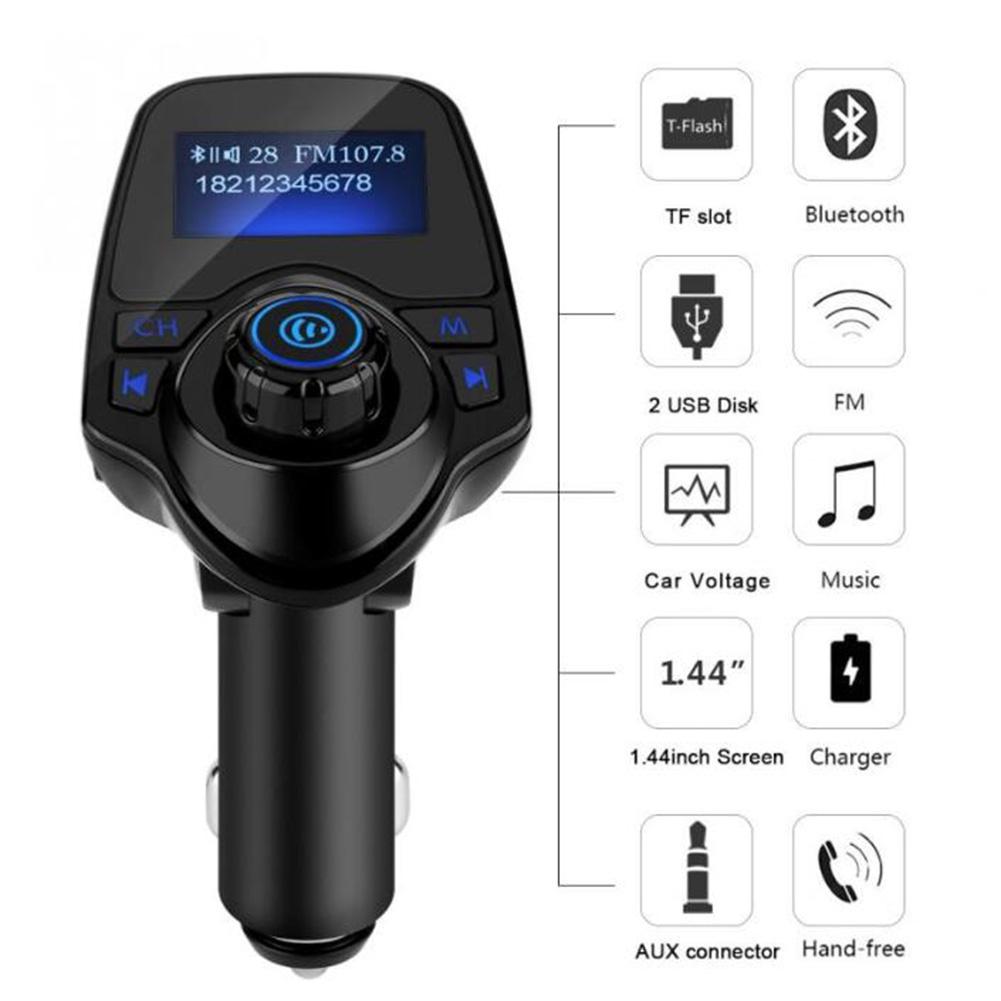 Car Multimedia Player Color Screen Car Mp3 Player FM Transmitter U Disk / Tf Music 3.0 Bluetooth EDR Car Charger MP3 Players
