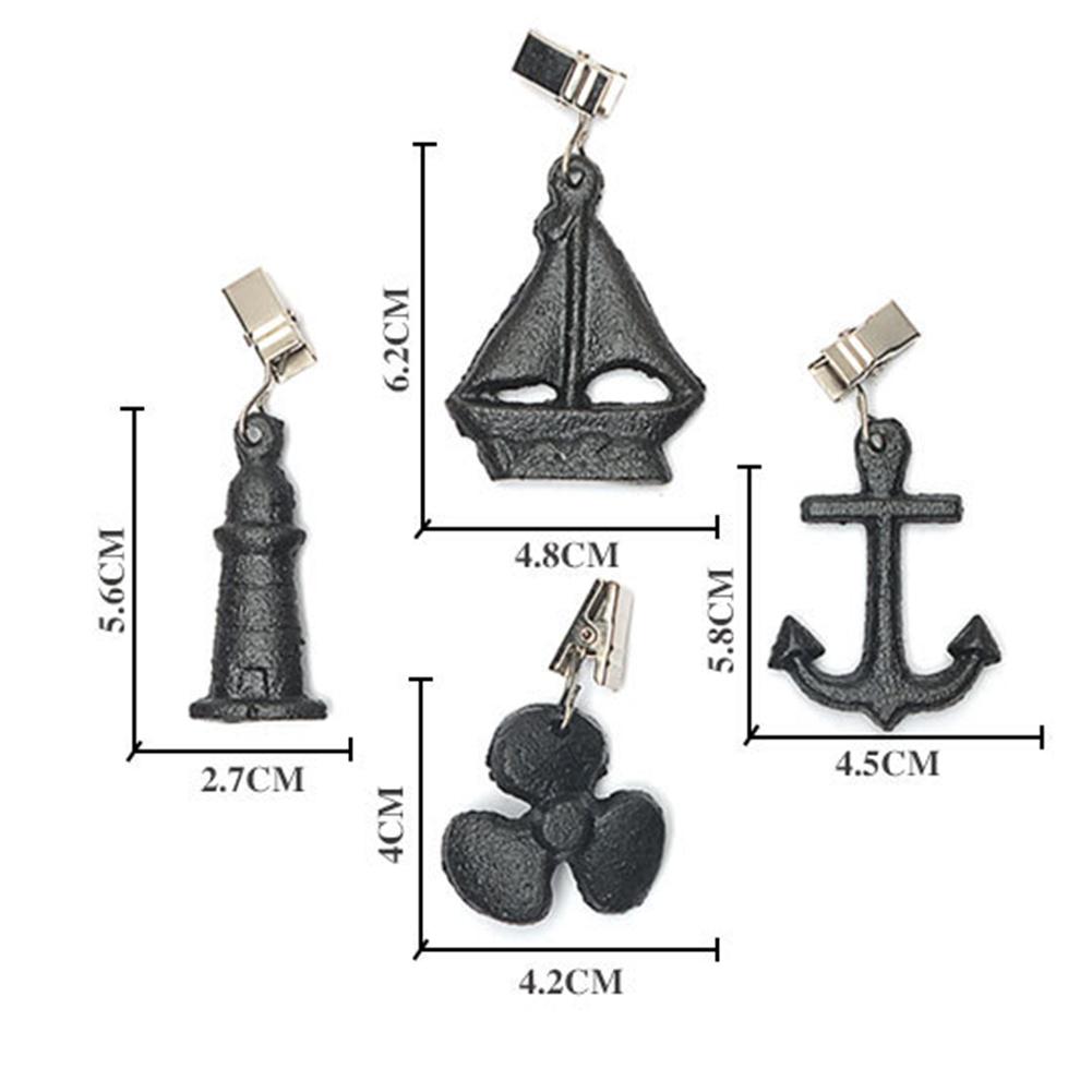 Picnic Cast Iron Pendant Tablecloth Weights Windproof Clip Outdoor Picnic Blanket Sinker For Outdoor Garden Decor Party Picnic